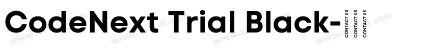CodeNext Trial Black字体转换